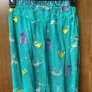 $45 Hanna Andersson girl's green tulle Aladdin harem pants size L